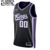 Canotte Bambino Sacramento Kings Personalizzate Nike 2023-24 Icon Edition Nero Swingman
